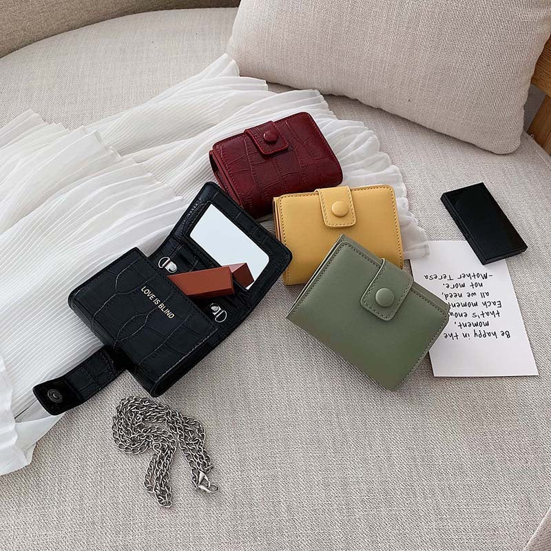 Pack de rouge à lèvres en PU, Mini sac à bandoulière pour pièce unique, Portable