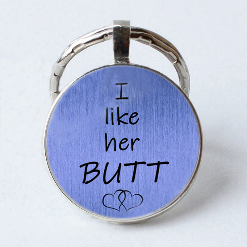 Interesante llavero de letras de pareja