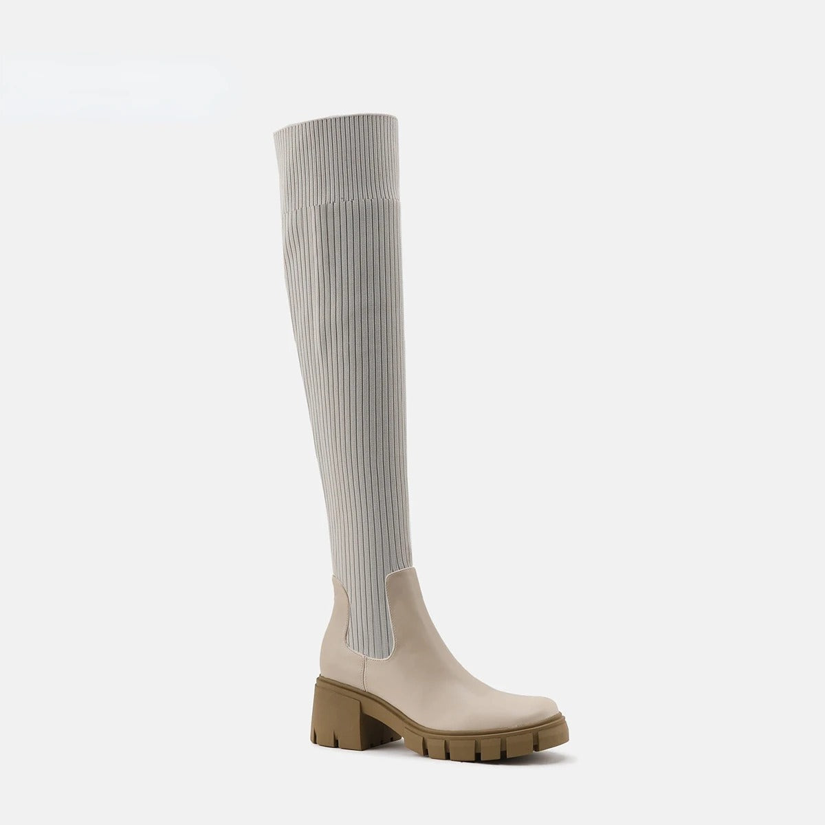 Cuissardes élastiques à talons hauts pour femmes