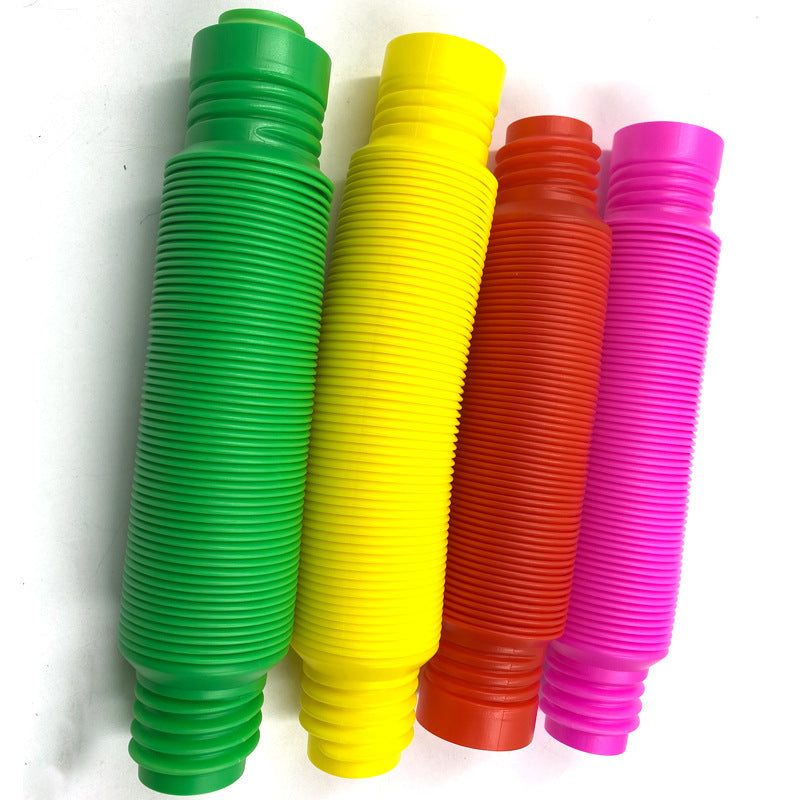 Bobine de Tube en plastique coloré, jouet magique créatif pour enfants, cercle, jouets amusants, développement précoce, jouet éducatif pliant