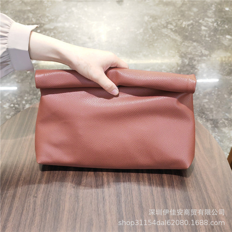 Sac à main simple en cuir de grande capacité