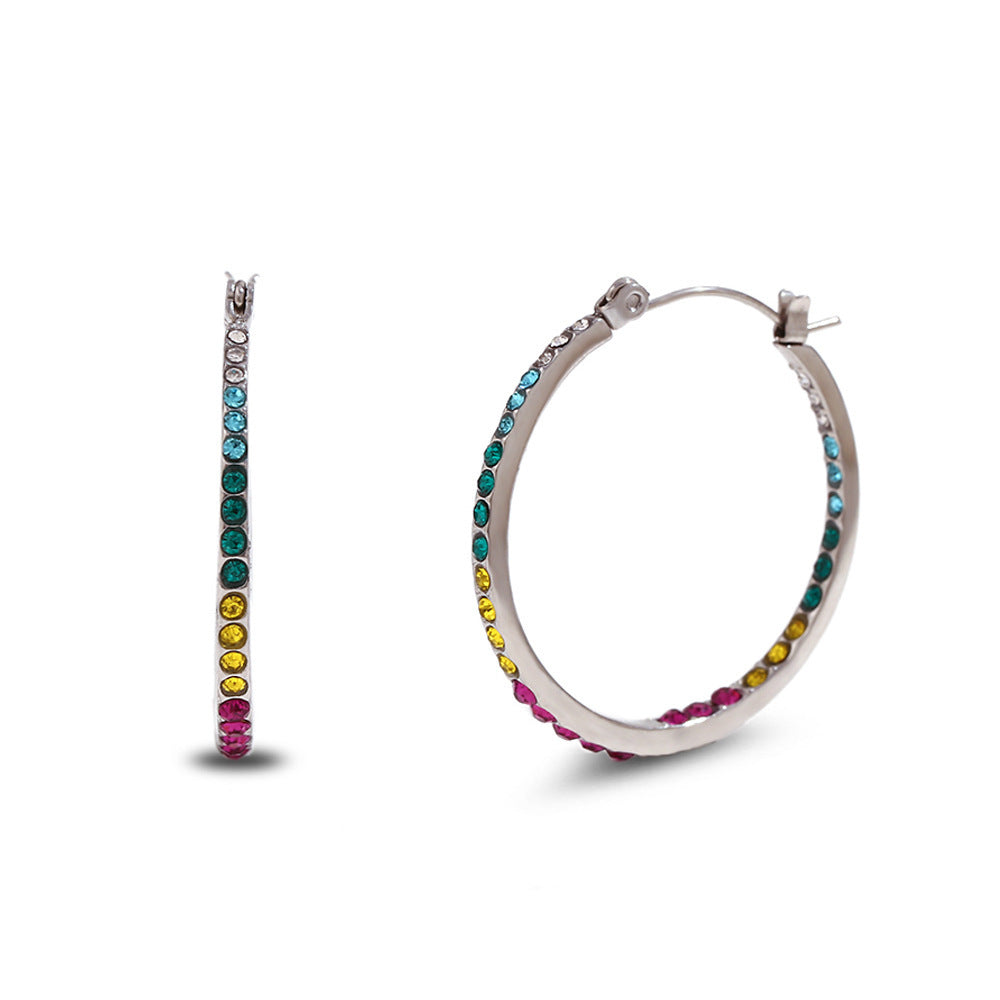 Boucles d'oreilles minimalistes de haute qualité, mode européenne et américaine