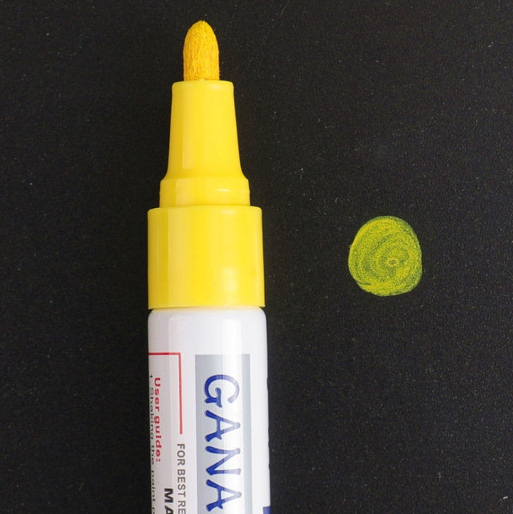 Stylo étanche coloré, bande de roulement de pneu de voiture, peinture permanente en métal CD