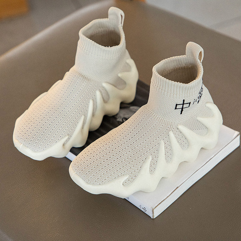 Baskets en maille respirante, chaussures chaussettes ultra légères pour enfants