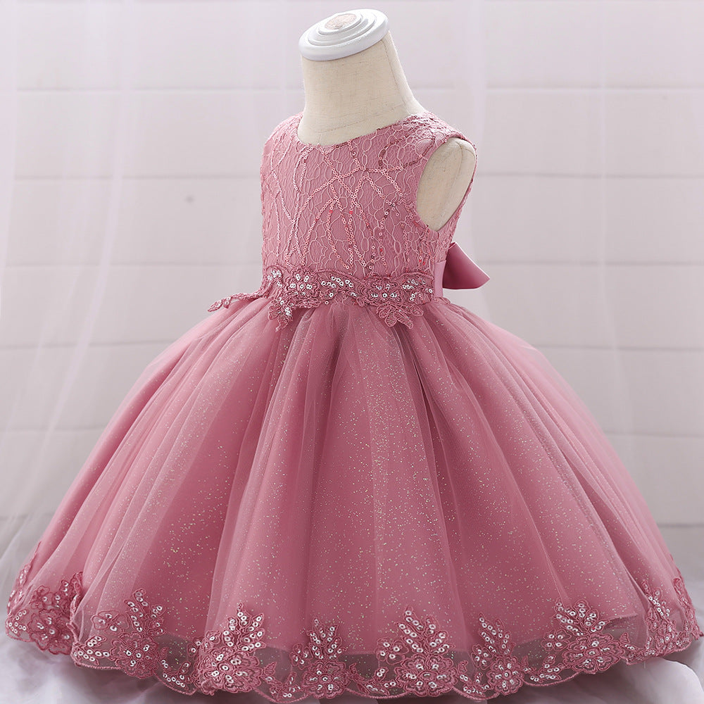 Robe de princesse pour filles, tenue de fête d'anniversaire pour bébé