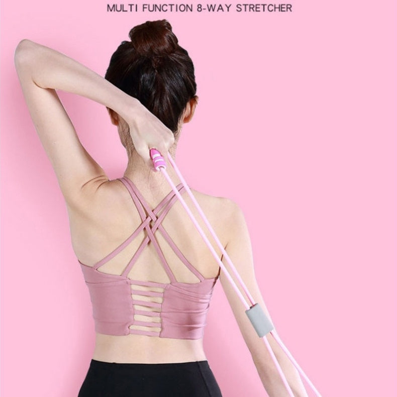 Équipement de forme physique de bras d'exercice de ceinture extensible de corde élastique en forme de huit