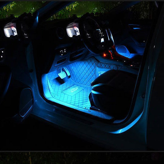 Modificación interior del coche de la luz del ritmo de la música del control de voz del USB