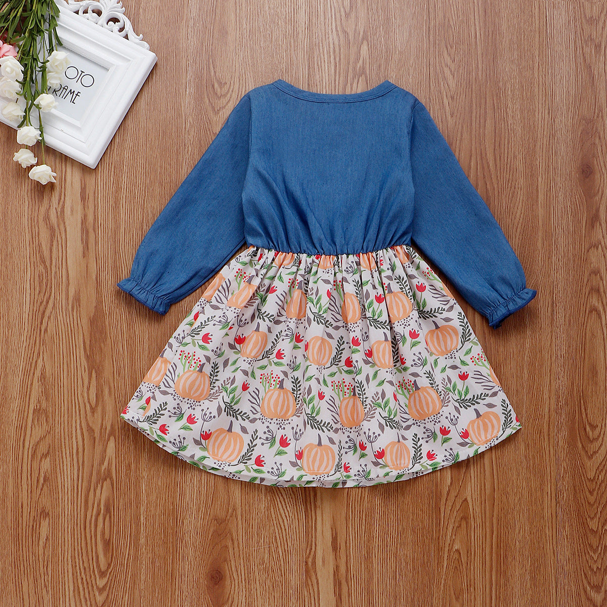Robe patchwork en jean 