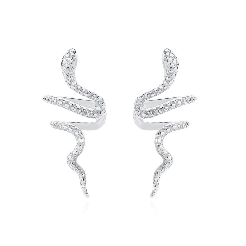 925 Sterling Silver Snake Ear Clip Niche Normcore Bag