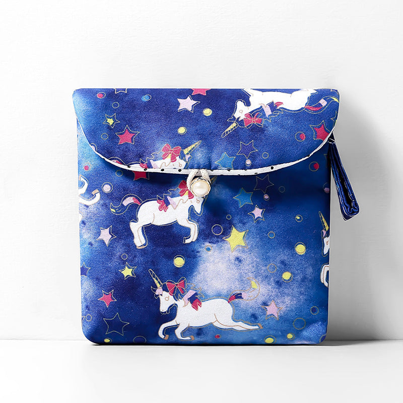 Bolsa de almacenamiento de toallas de viaje para tía, dispensador portátil de servilletas de dibujos animados, bolsa de servilleta sanitaria