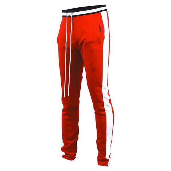 Pantalones deportivos con polainas informales para hombre.