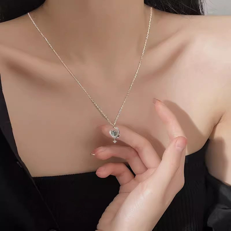 S925 Sterling Silver Niche Pendant Clavicle Chain