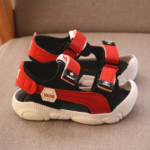 Chaussures d'été pour enfants, chaussures de plage à semelles souples pour garçons, sandales Anti-coup de pied pour bébés