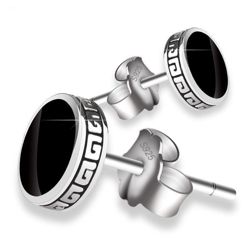 Boucles d'oreilles tendance simples et splendides en argent 925
