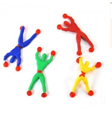 Petit homme collant grimper sur le mur, jouets pour enfants, bâton homme pliable, jouet d'escalade mural
