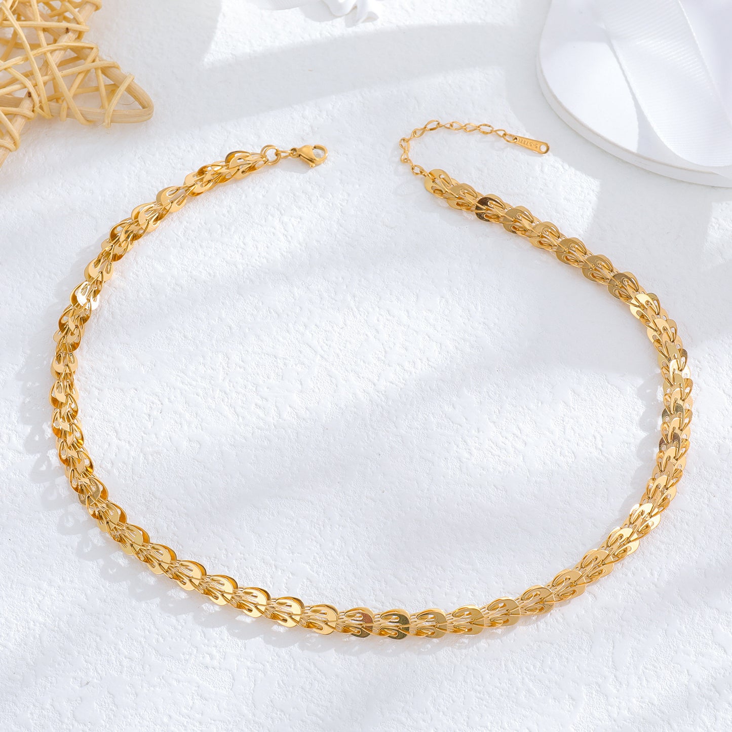 Stainless Steel Pigment Chain Ins Style
