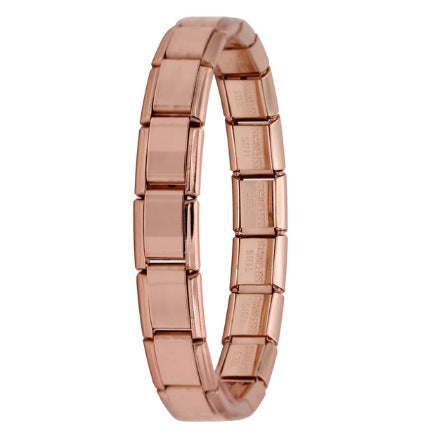 Bracelet mixte élastique italien pour femmes, 9mm, mode, acier inoxydable, bricolage, accessoires préférés des jeunes