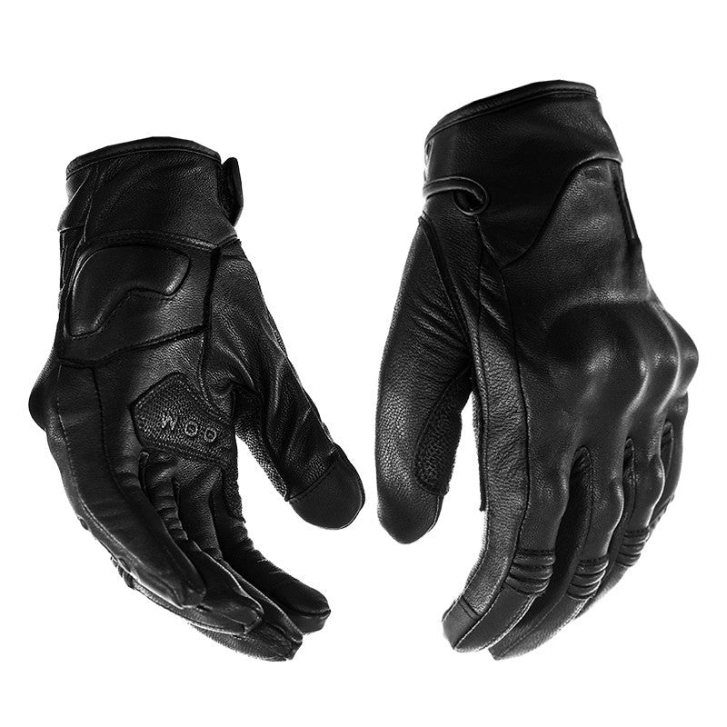 guantes de cuero para moto