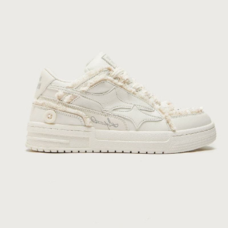 Zapatos blancos transpirables informales de estilo coreano