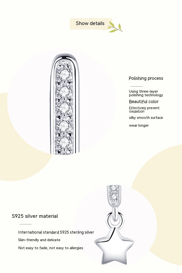 Boucles d'oreilles en strass créatives minimalistes de style coréen pour femmes