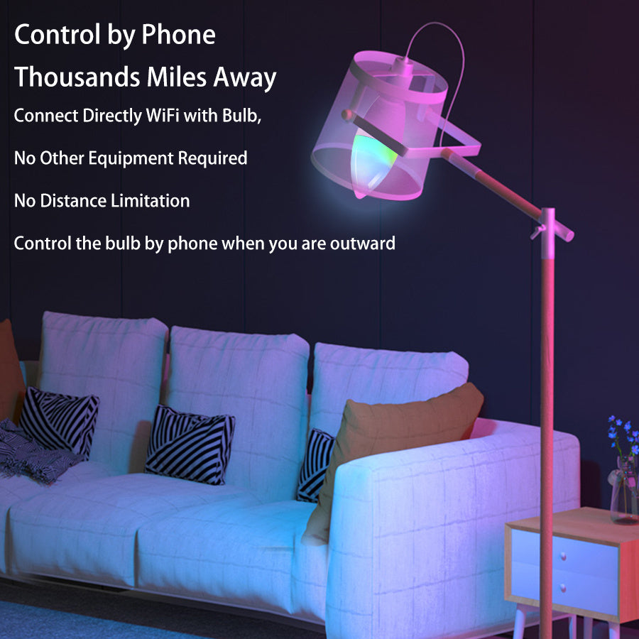 Lampe Led intelligente WifI E14 RGB CW WW, ampoule à intensité variable 85-265V, commande vocale, Alexa Google Home, pour la décoration de la maison