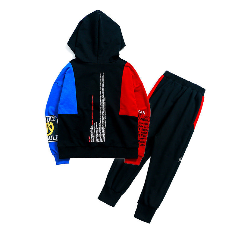 Costume de printemps pour garçons, vêtements pour enfants coréens, costume de sport deux pièces à manches longues, vêtements tendance, nouvelle collection 