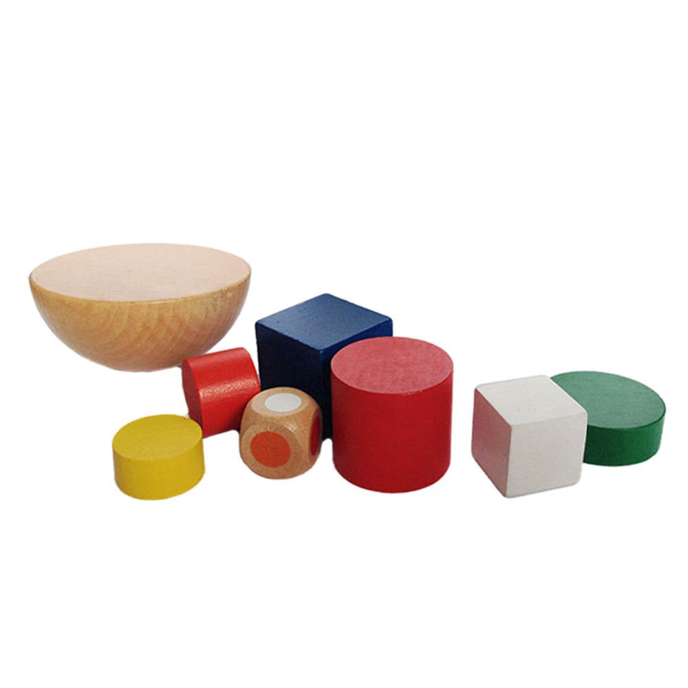 Rompecabezas para niños, bolsa de tela de juguete de madera, juego de equilibrio del hemisferio, juguetes para niños, regalos