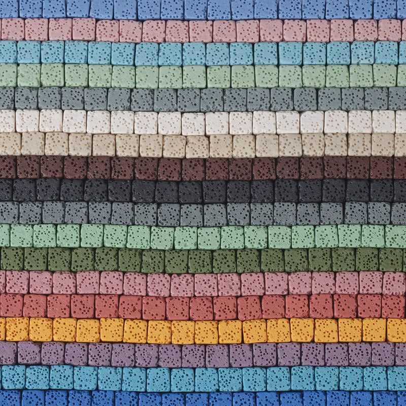Couleur roche volcanique bricolage accessoires de bijoux en perles faits à la main