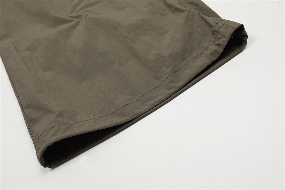 Men's Niche Loose Solid Color Wide-leg Straight Pants