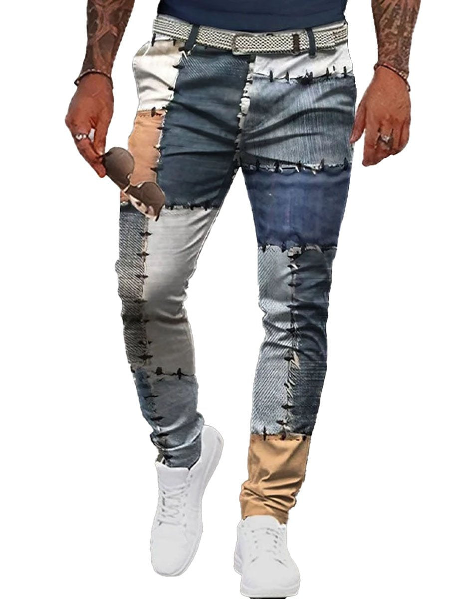 Men's 3D Printed Suit Plaid Camouflage Men's Trousers