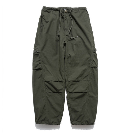 Japanese Style Workwear Pants Men's Sports Drawstring