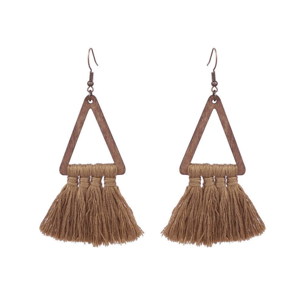 Style gland boucles d'oreilles femme feuille cercle métal cuir boucles d'oreilles