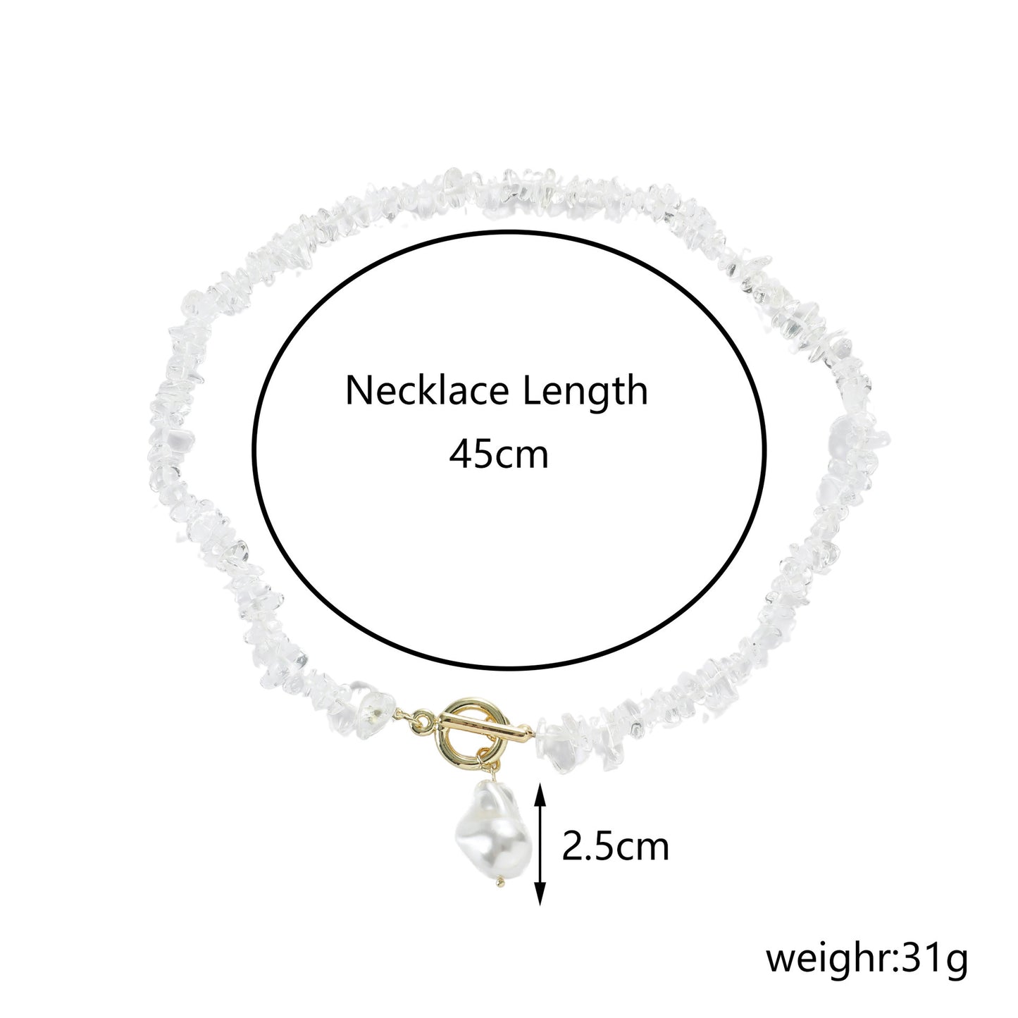 Collier bohème en pierre concassée colorée