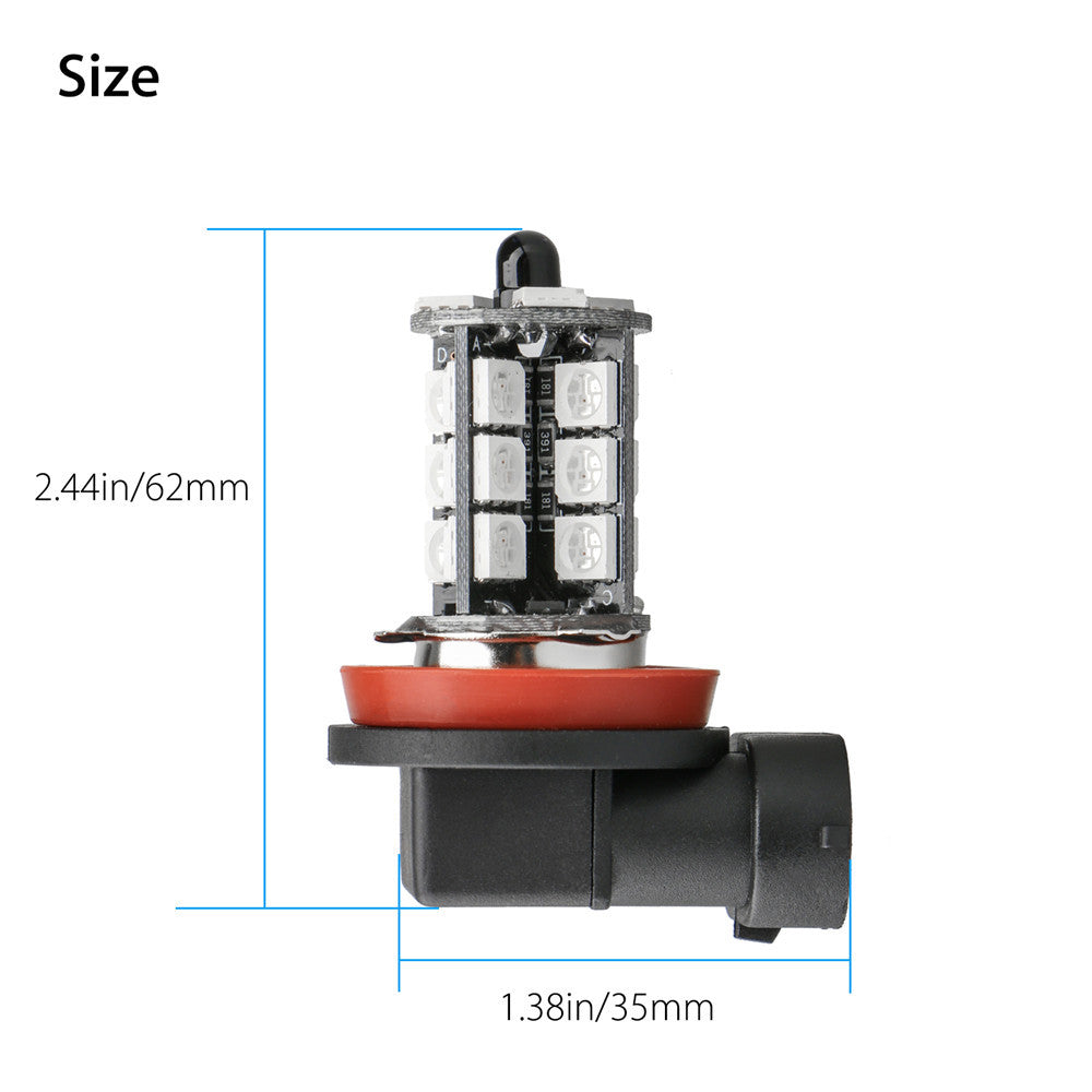 Mettez en surbrillance RVB avec des antibrouillards télécommandés Feux antibrouillard colorés