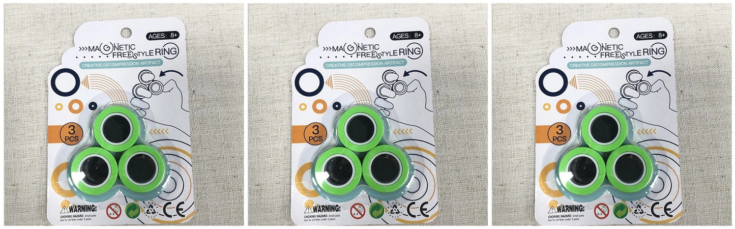 Anillo giratorio de dedo magnético