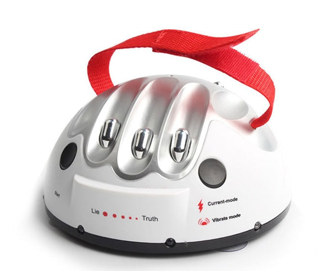 Mini Detector de mentiras de descarga eléctrica para toda la persona, juego de mesa ordenado, máquina de fiesta, juguete de descompresión de gran aventura que habla la verdad