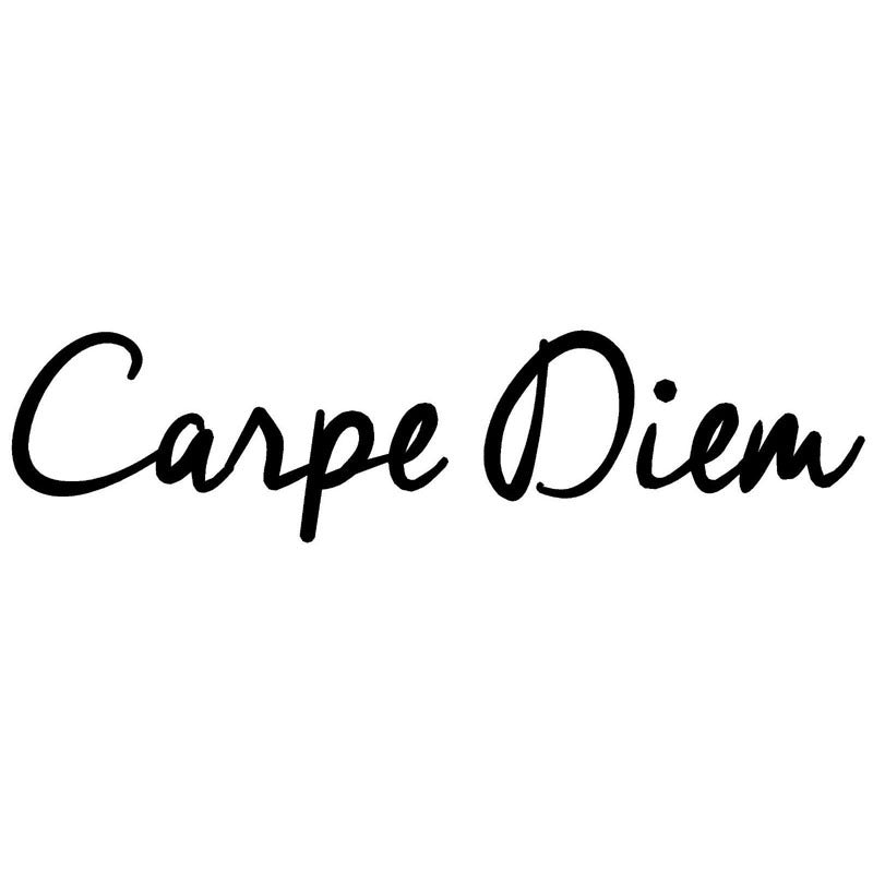 Autocollants de voiture de commerce extérieur CARPE DIEM texte de mode style de voiture autocollants personnalisés personnalisés