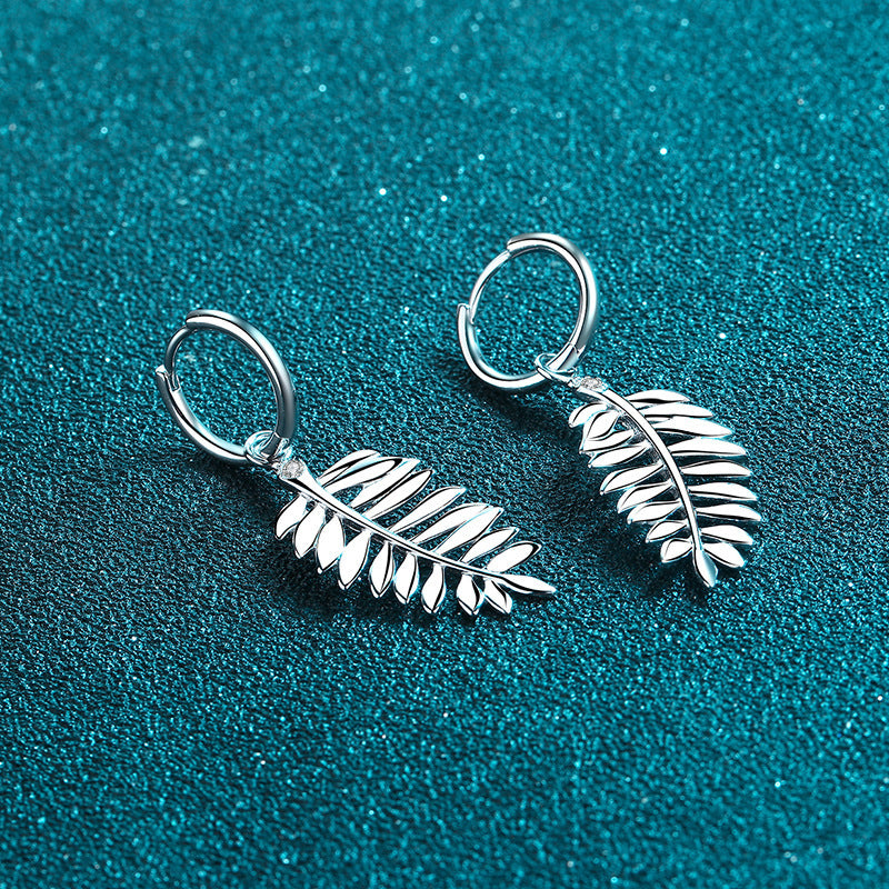 Boucles d'oreilles clips d'oreille en moissanite en argent sterling 925