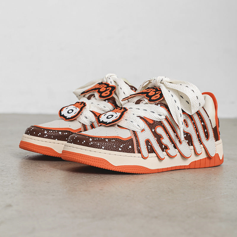 Zapatos de skate deportivos para parejas, modernos y versátiles para hombre