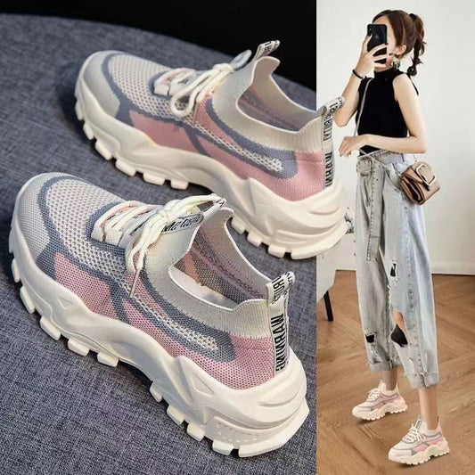 Women's Dad Soft Sole Lightweight And Breathable Sports Shoes