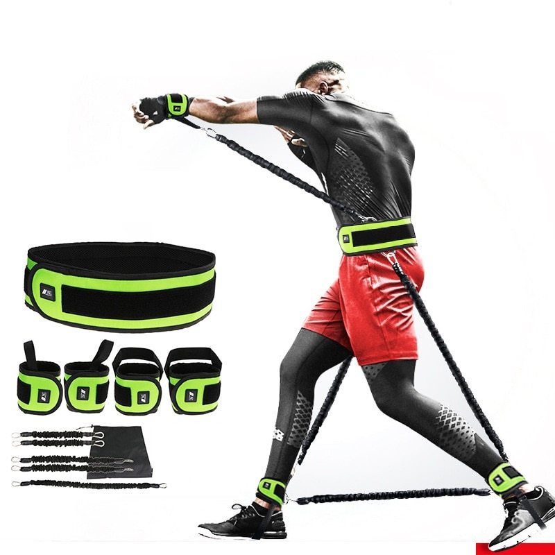 Bandas de resistencia para entrenamiento de combate, sentadillas de piernas, Fitness, combate, resistencia, fuerza, agilidad, equipo de ejercicio