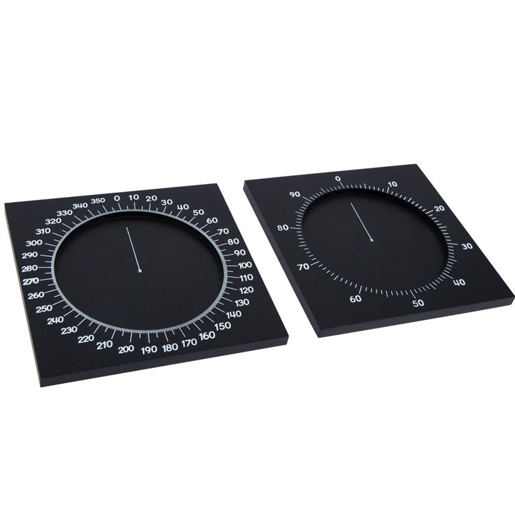 Outil pédagogique de mathématiques pour l'école primaire Montessori, compteur d'angle de décomposition rond en bois