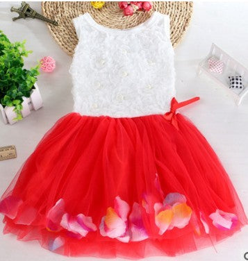 Vêtements d'été pour enfants fille, nouveau pétale, robe coréenne, robe de bébé