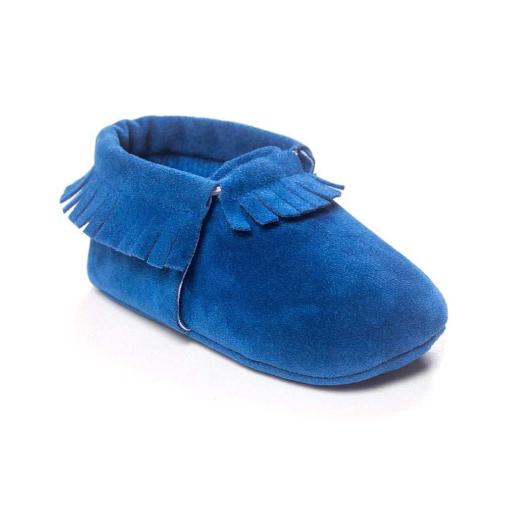 Chaussures de bébé nouveau-né en cuir suédé PU