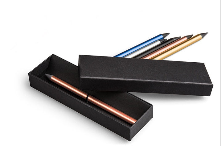 Bolígrafo metálico sin tinta.