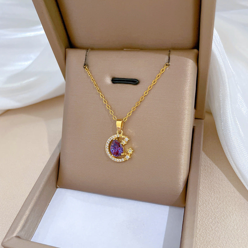 Women's Fashion Blue Starry Sky Necklace