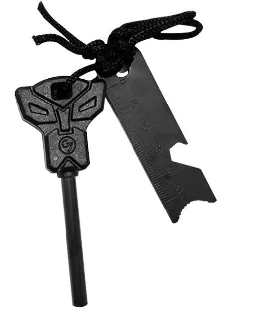 Varilla de fuego multifuncional de pedernal sólido grande para supervivencia al aire libre, arma de fuego con varilla de magnesio