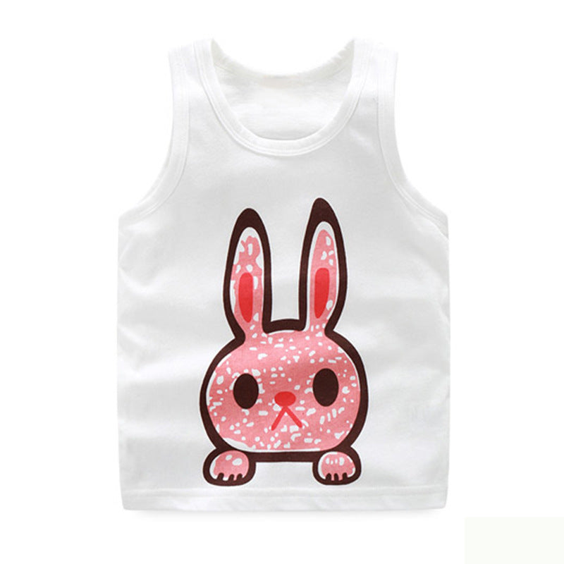 Enfants de dessin animé en impression de gilet