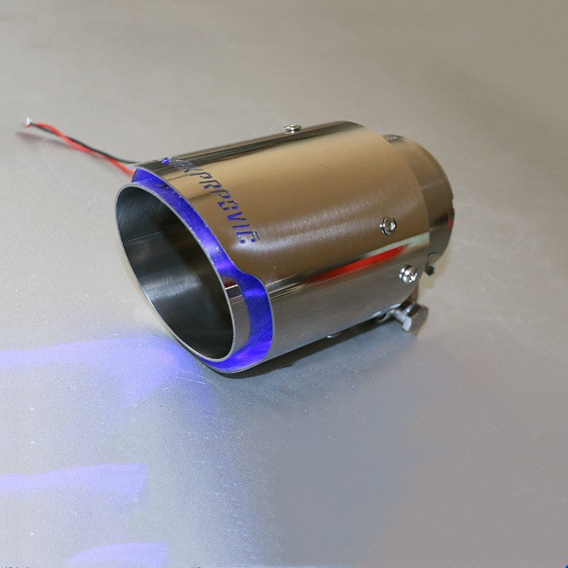 Couvre-queue cool et lumineux en fibre de carbone avec lumière