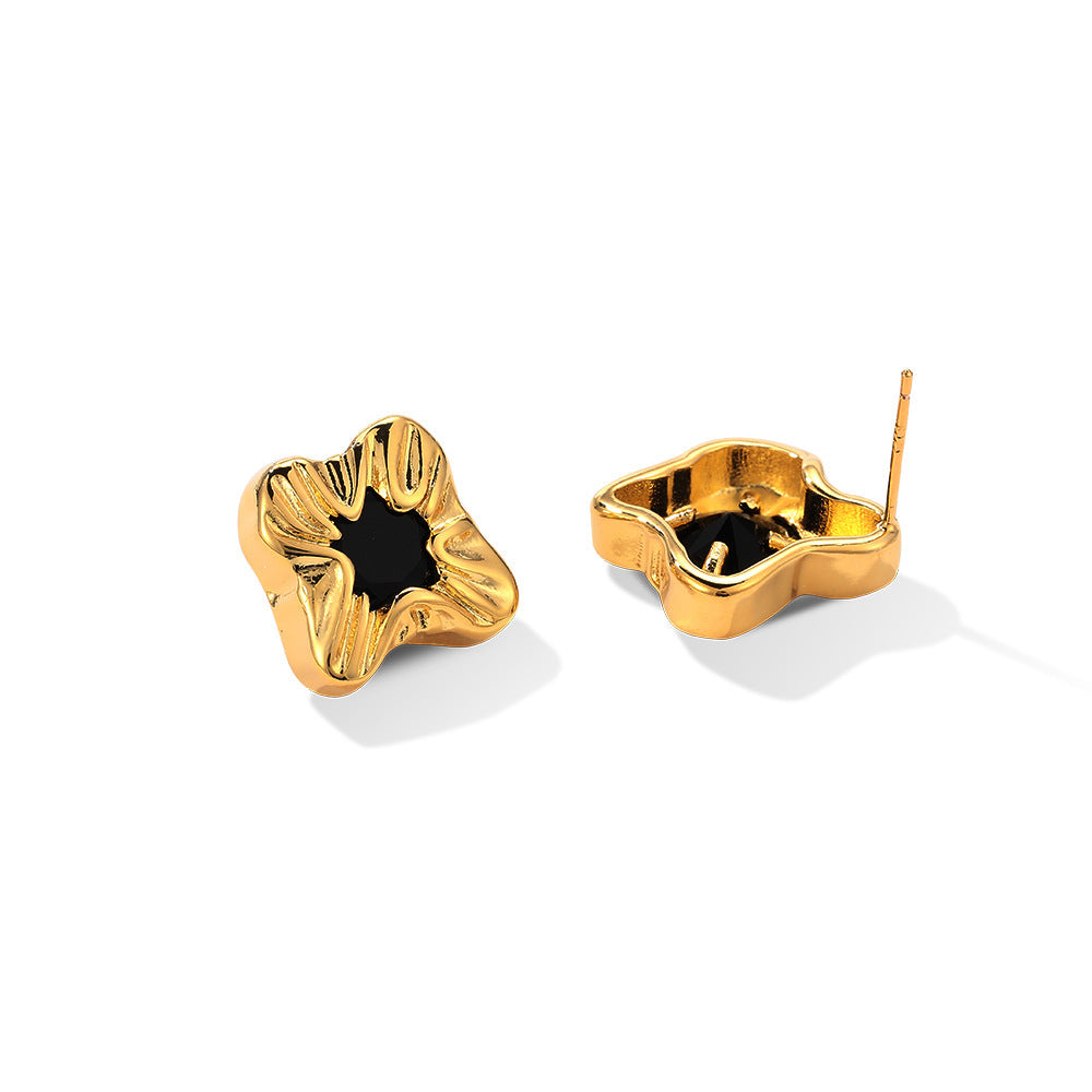 Boucles d'oreilles simples en zircon pour femme